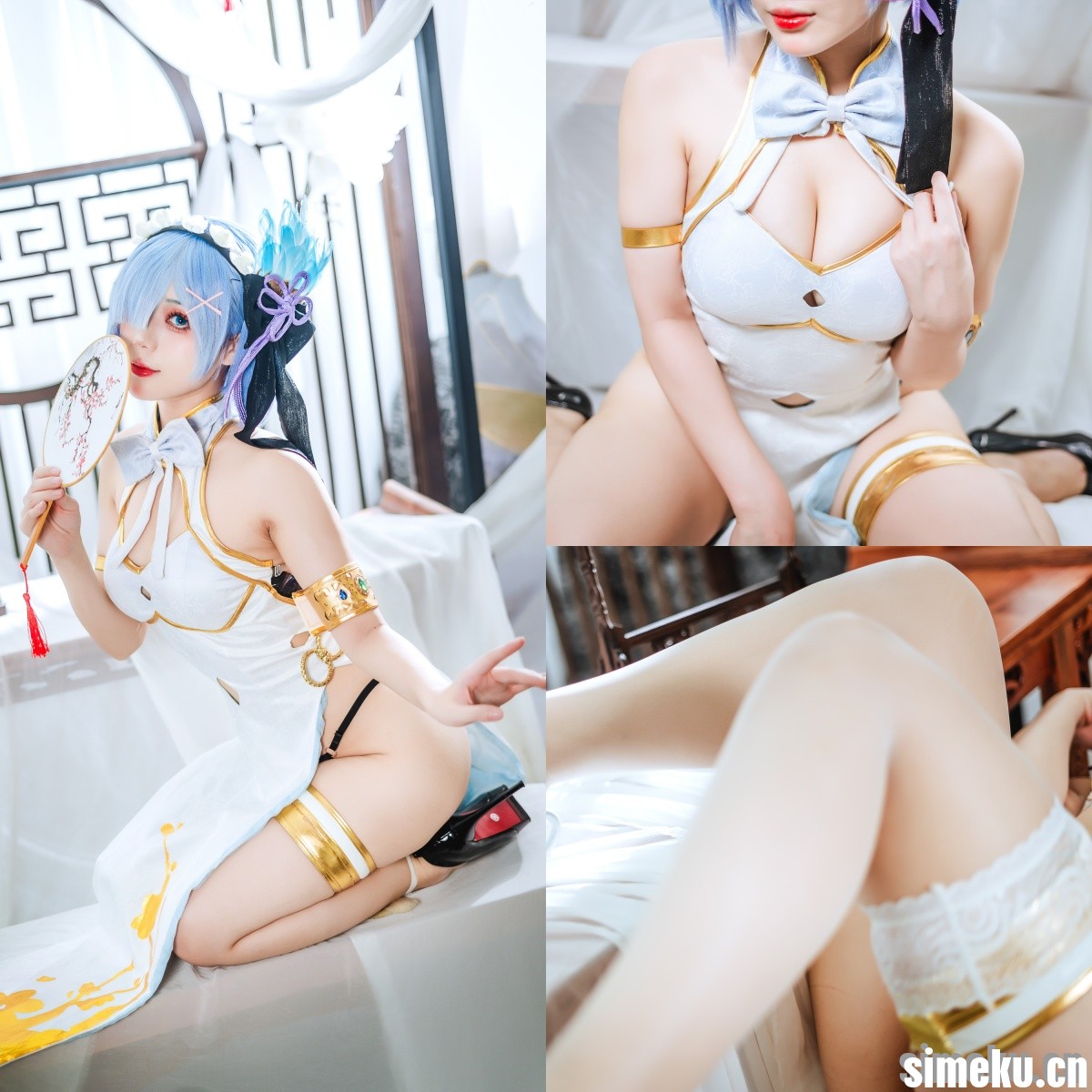 [魅惑制服]蕾姆高跟旗袍套图[63P][BX0039]